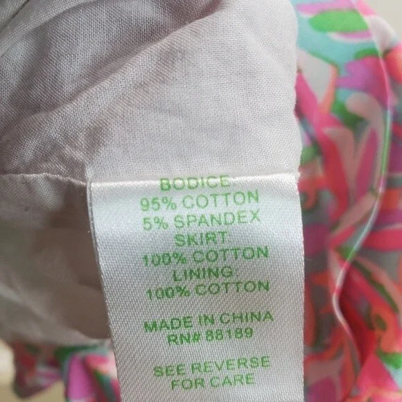 Lilly Pulizter Fluer Crash Landing strapless dress size medium - Picture 9 of 10